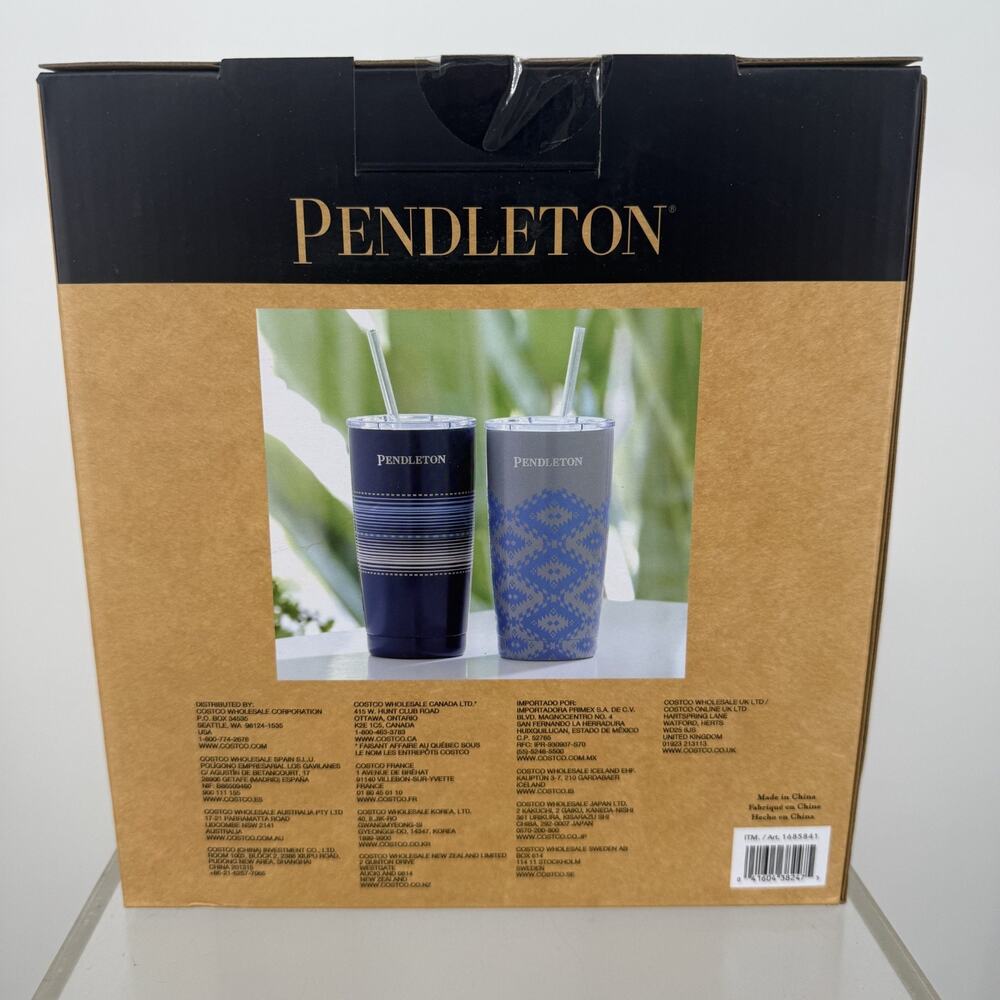 Pendleton 20 oz Stainless Steel Tumbler Set – Vacuum Insulated Hot & Cold Cups - Picture 3 of 3